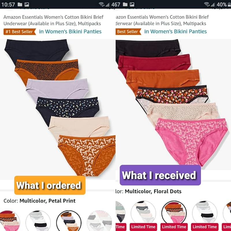 Essentials Women's Cotton Bikini Brief Underwear (Available in Plus  Size), Multipacks Clothing, Shoes & Jewelrysettings - ClickEdge